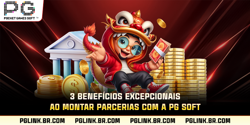 3 benefícios excepcionais ao montar Parcerias com a PG Soft